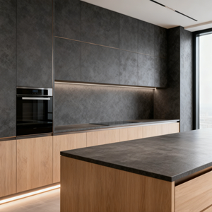 Tablero de <span class=keywords><strong>Mesa</strong></span> para Sala de Reuniones de Oficina, Superficie Sinterizada Simple, Forma Personalizable, para Decoración de Espacios de Reunión de Oficina - Product Image 1