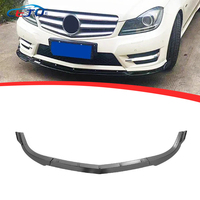 ABS Carbon Look AMG Style Car Bumper Spoiler Chin Lip Splitter pour Mercedes Benz Classe C W204 S204 LCI C204 C200 2011-2015