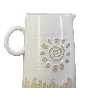 Jarrón de porcelana deco cerámica de lujo extra grande florero alto diseño de pintura - Product Image 3