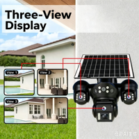Solar CCTV WiFi PTZ Wide Angle Outdoor Security Camera with IP65 Two-Way Audio Night Vision Cloud & SD Card Storage