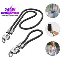 Cordon universel en tissu pour téléphone portable avec clip rotatif en forme de patch, breloques pour coque de téléphone