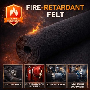 <span class=keywords><strong>Rouleau</strong></span> de <span class=keywords><strong>Feutre</strong></span> Ignifuge 100% Polyester, Classe B1, Matériau d'Isolation <span class=keywords><strong>Acoustique</strong></span> Ignifuge pour la Construction Industrielle - Product Image 2