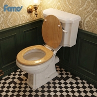 Ensemble WC moderne de qualité supérieure, à poser au sol, avec chasse d'eau double, en céramique, deux pièces, cuvette et siège de toilette, vente en gros usine
