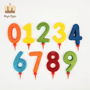 Velas de <span class=keywords><strong>Cumpleaños</strong></span> con Números Grandes y Coloridos del 0 al 9 para Fiestas - Product Image 6