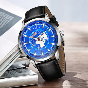 Vente en gros de montres à quartz minimalistes de luxe pour hommes et femmes, en acier inoxydable, avec bracelet en cuir, nouvelle collection sport et mode - Product Image 5