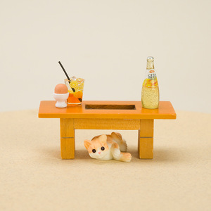 1:12 casa de muñecas Mini muebles modelo OB11 DIY madera café y mesa de té para escena en miniatura y comida jugar regalos - Product Image 2