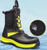 Bottes de lutte contre l'incendie en caoutchouc de pompier de Protection de sécurité à hautes températures et résistantes aux flammes chinoises