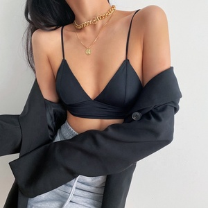 Soutien-gorge sexy sans fil triangulaire pour femme, dos élégant, vente en gros d'usine - Product Image 1