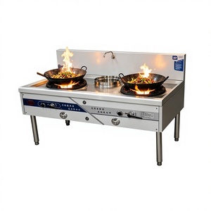 Cuisinière à gaz professionnelle double foyer à température unique, avec panneau épaissi résistant aux hautes températures, pour wok, équipement <span class=keywords><strong>de</strong></span> <span class=keywords><strong>cuisine</strong></span> <span class=keywords><strong>de</strong></span> restauration - Product Image 5
