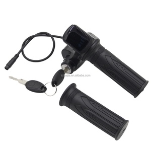 Acelerador de giro con bloqueo de manillar para vehículos eléctricos plegables de 48V, 36V, 60V con pantalla de nivel - Product Image 3