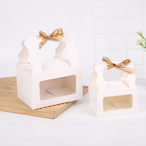 便宜的定制情人节纸板包装盒套装带蝴蝶结礼品盒带透明窗口 - Product Image 6