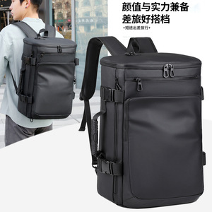 Cross-border Custom Multifunctional Leather-Effect Business <b>Backpack</b> Short-Trip Shoulder/Bikepack/Travel AllPurpose <b>Backpack</b> - Product Image 5
