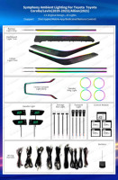 Kit d'éclairage d'ambiance intérieur LED Symphony pour Toyota Corolla 2019-2023, accessoires de décoration pour tweeter