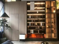 Perapian Listrik Digital Uap Air 3D LED Efek Suara Api Dinamis Kontrol Aplikasi TUYA Penggunaan Rumah Tangga Hotel Kelas Cepat