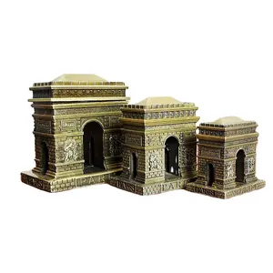 法国著名建筑家居配件金属拱门凯旋旅游纪念品模型