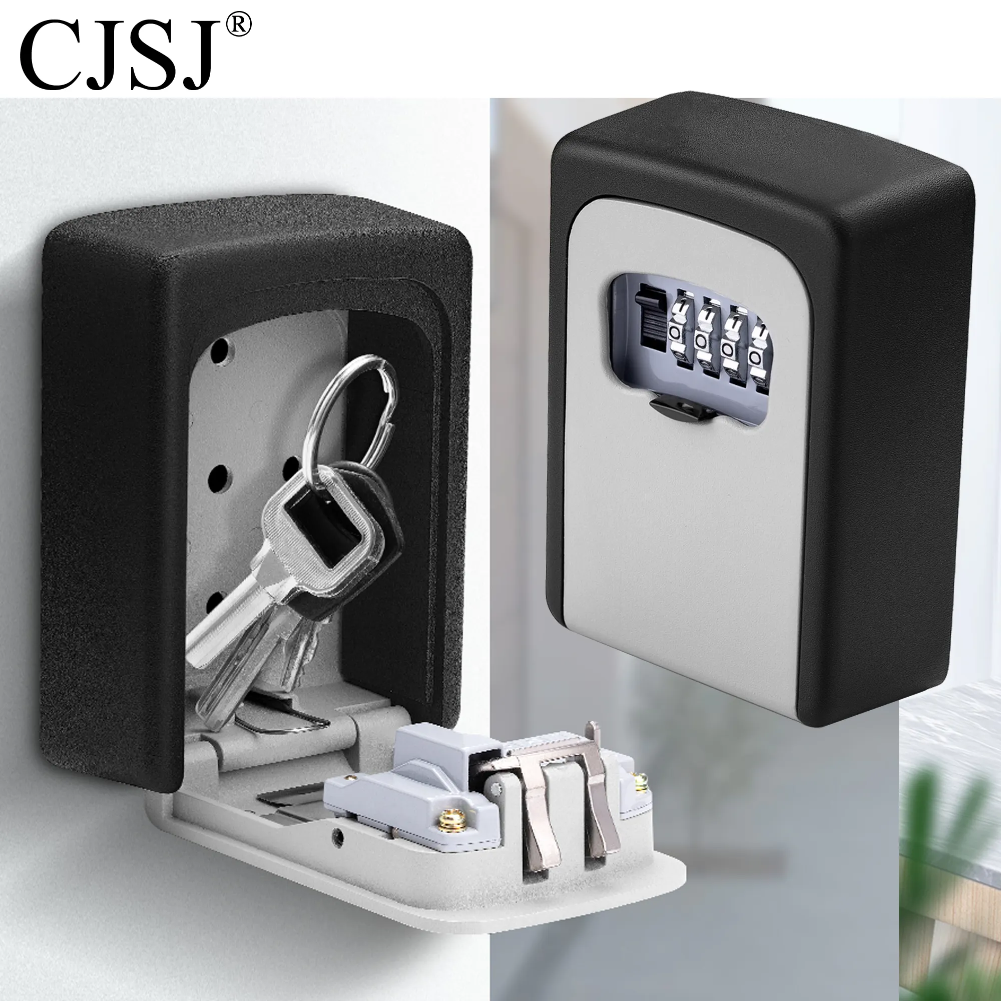 Top security CJSJ CH-851 4 digit combination high quality aluminum alloy safe key storage lock box