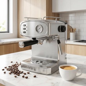 Cafetera Espresso Semiautomática de 20 Bares Estilo Italiano AWK-06, Máquina de Cappuccino de Alta Presión para Hogar, Hotel, Oficina, Tienda - Product Image 5