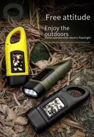 Linterna solar de manivela para emergencias al aire libre, mini lámpara de mano autogeneradora