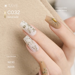 طلاء أظافر جل مطلي مقاوم للماء سهل الاستخدام لتأثير المرآة طلاء جِل معدني للرسم - Product Image 6