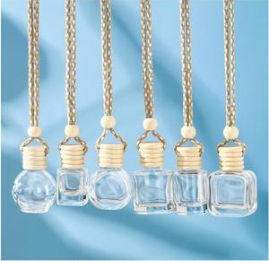 Direct Sales Compact 10ML Cylinder <strong>Car</strong> <strong>Diffuser</strong> Glass Bottle with Screw Cap and Lanyard Minimalist Style - Product Image 6