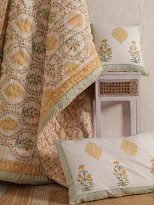 Jaipuri khối in Quilt đảo ngược hoa chăn mềm mùa hè chăn jaipuri Ga Trải Giường ấm cúng Ấn Độ <span class=keywords><strong>Comforter</strong></span> tất cả các mùa Quilt - Product Image 6