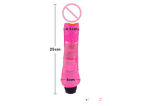 Big Jelly Dildo einfach vibrierender Klitoris vibrator Transparenter großer Penis