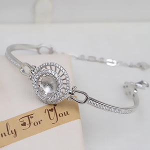 Composants de bijoux DIY personnalisés en argent S925 : Bracelet montre à cadran rotatif, motif cire de miel, perles et plateau pour cheveux - Product Image 2