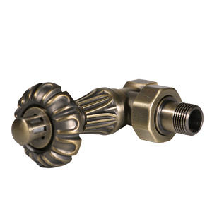 Fournisseur d'usine, robinets de réduction en laiton massif, surface bronze antique, pour radiateurs en <span class=keywords><strong>fonte</strong></span>, pression 16 bar, température 110°C - Product Image 4