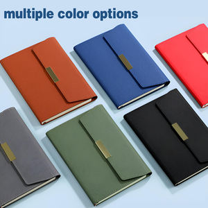 促销批发商务豪华可定制PU皮革A5笔记本和笔套装带USB - Product Image 5