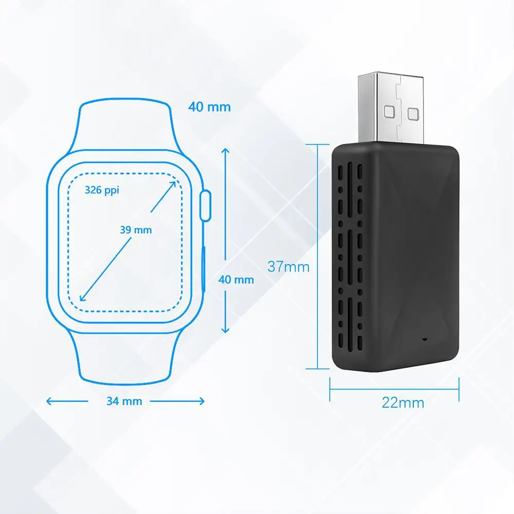 Kablosuz Carplay adaptörü USB Carplay Dongle Iphone ve Android telefonlarda tak ve çalıştır için uygundur