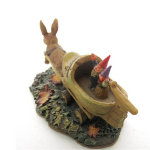 Gnomo figurina 'Sailing Away' <span class=keywords><strong>David</strong></span> lo gnomo con scarpe di legno, coniglio - Product Image 1
