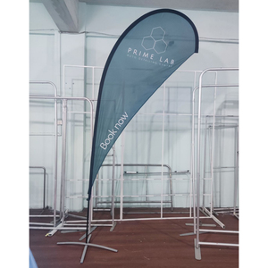 Tùy chỉnh thực hiện Đấu Giá poteau Racing quảng cáo biểu ngữ trang trí lông thực phẩm <span class=keywords><strong>Teardrop</strong></span> bãi biển cờ vành đai đứng mockup phần cứng - Product Image 1