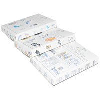 Vente en gros de boîtes de papier d'emballage de photo de foulard en soie blanc Impression de logo personnalisé Stratification mate Boîte-cadeau économique Couverture de carte
