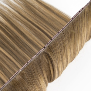 Extensions de cheveux humains vierges bruts à cuticules alignées, double tirage sans cheveux rebelles, trame papillon, prix d'usine - Product Image 1