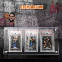Étui de protection en acrylique pour cartes gradées, cadre pour cartes à collectionner, résistant aux UV, transparent, pour cartes de sport, compatible PS, BGS, CGC, à fixer au mur