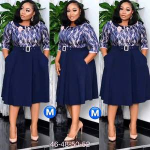 Taglie forti donna <span class=keywords><strong>turchia</strong></span> abiti da ufficio per gonne e abiti con stampa africana - Product Image 4