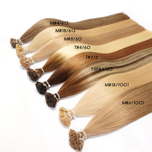 للبيع بالجملة طرف مسطح من الكيراتين الايطالي مسبق اللصق مع رأس مزدوج ريمي طرف على شكل حرف U طرف I طرف إطالة الشعر - Product Image 3