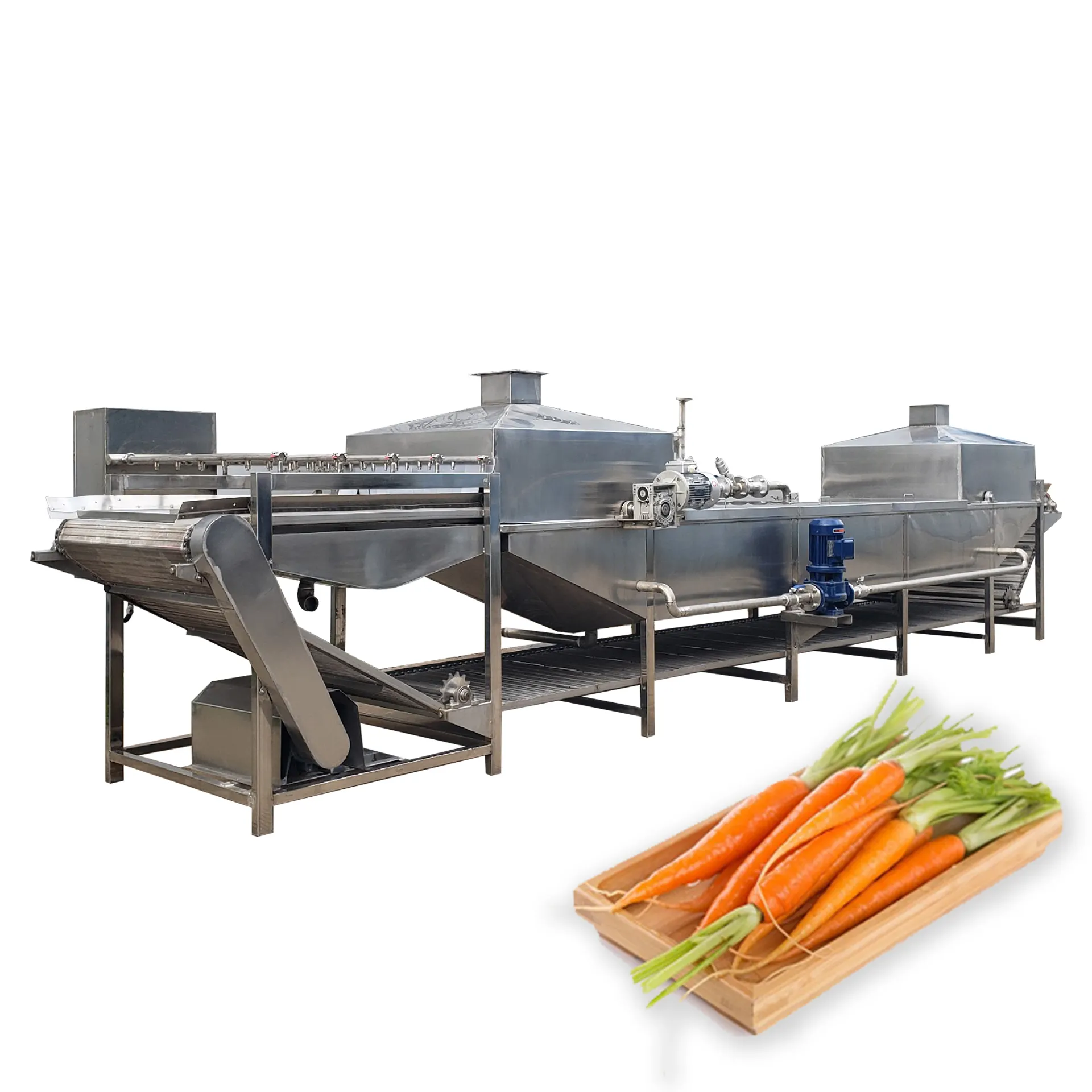 Industrielle Gemüse blanc hier maschine Karotten kohl Blanc hier desinfektion Kohl blase Wasch-und Koch maschine