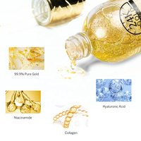 Ensemble de crème hydratante pour le visage à la vitamine C, à base de plantes, blanchissante, anti-âge, avec du collagène d'escargot, du ginseng et du kojic, or 24 carats