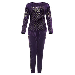 Ensembles en velours africain H & D pour femmes, ensembles 2 pièces, survêtement en velours à manches longues, vêtements africains <span class=keywords><strong>2022</strong></span> - Product Image 5