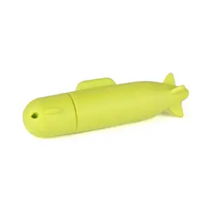 PVC定制潜艇形状USB闪存驱动器火箭笔驱动器128gb闪存USB棒32gb