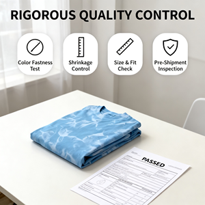 HuaYi GOTS&amp;GRS Custom Blue <strong>Tie</strong> <strong>Dye</strong> <strong>T</strong> <strong>Shirt</strong> <strong>Men</strong> 100% Cotton Oversized Summer Casual Tee OEM ODM Manufacturer GOTS GRS Certified - Product Image 5