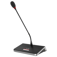 Système de microphone filaire à col de cygne pour utilisation sur ordinateur de bureau, compatible avec les conférences et les smartphones, avec réduction du bruit