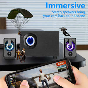 2,1 Altavoz De Computadora Subwoofer Altavoces De Computadora Con 9 Pulgadas Satelites Dobles Altavoces De Madera - Product Image 3