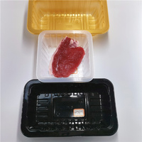 Barquettes thermoserties en PP de haute qualité pour viande congelée, barquettes rectangulaires jetables personnalisées en plastique de qualité alimentaire MAP, emballées pour l'exportation