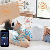 Masseur oculaire intelligent sans fil avec musique, compresse chaude, massage par vibration, soin des yeux, masque de sommeil