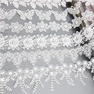 Factory Custom White Lace Fabric DIY Sewing Wedding Dress Garment Accessories Clothing Label