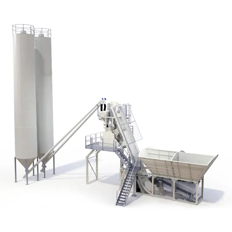 2023 New Design Bucket Type Concrete Plant Capacity 35m3/h Concrete Batching Plant Made in China