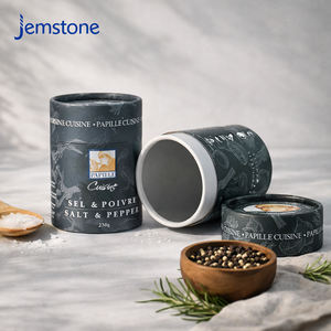 Tube cylindrique en carton kraft recyclable pour épices de piment, tube en papier kraft de qualité alimentaire pour café en poudre, emballage personnalisé - Product Image 6