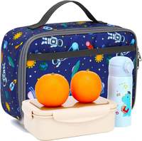 Boîte à lunch pour enfants Sac souple isotherme Mini Cooler Back to School Thermal Meal Tote Kit for Girls Boys Astronaut